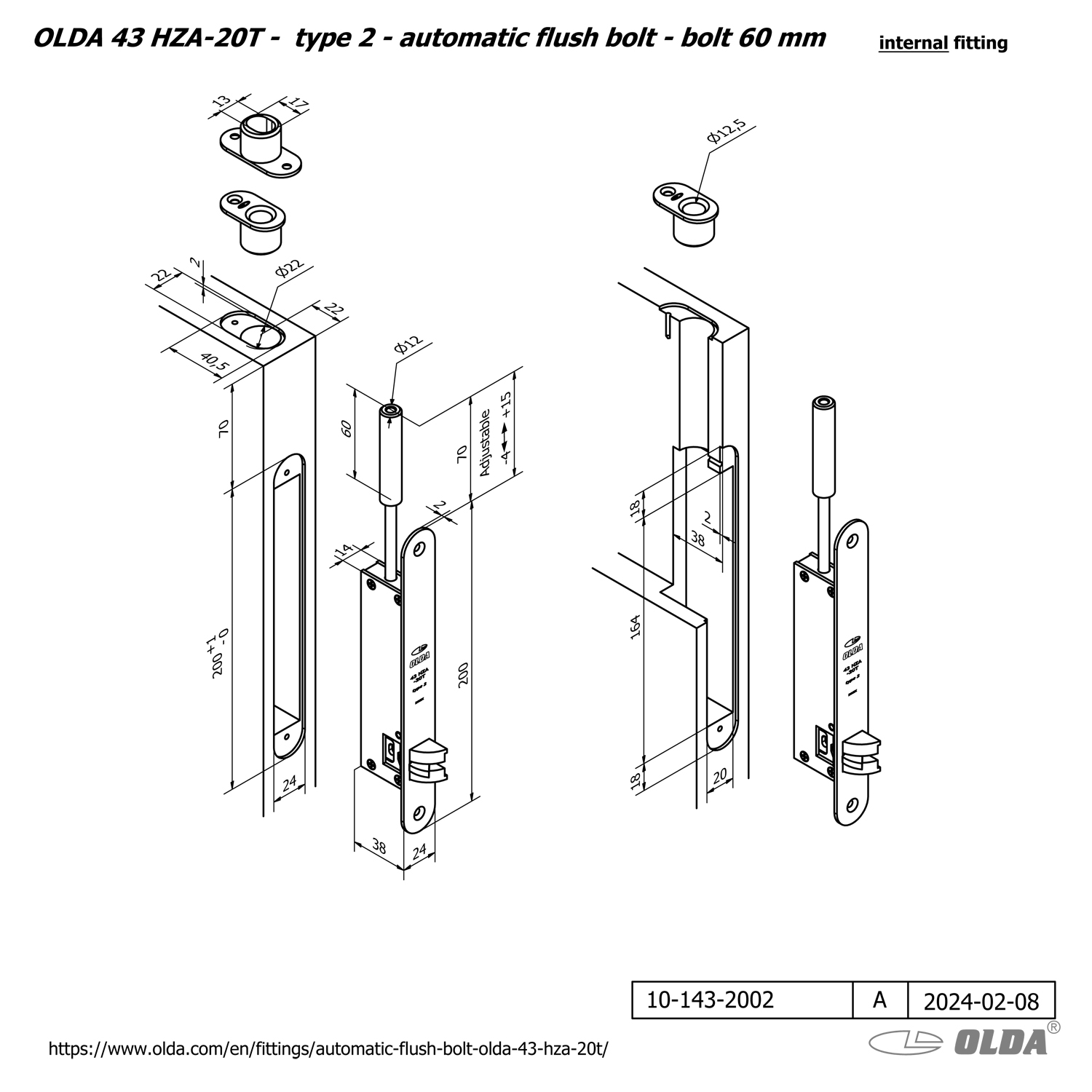 Automatisk kantregel <br>OLDA 43 HZA-20T
